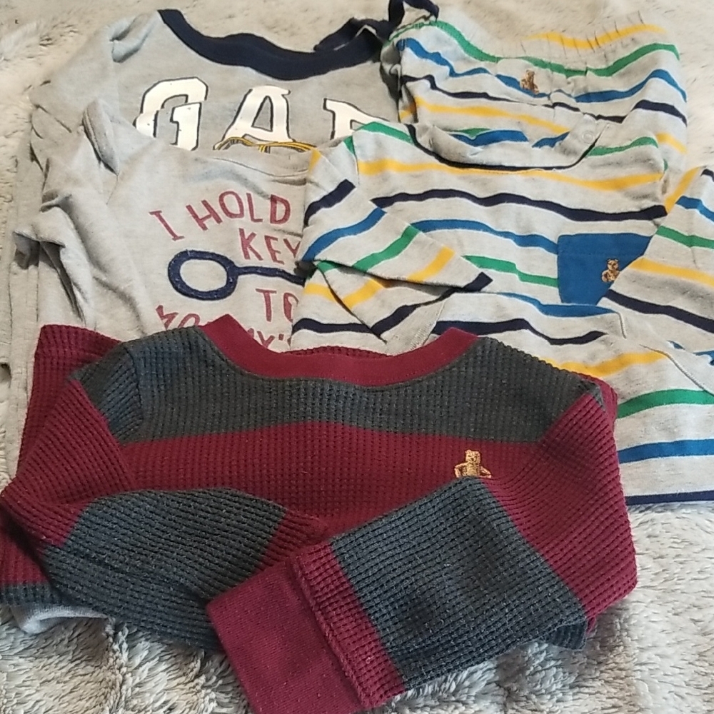 BABY GAP, 5 pcs. 6M-12M, 3 Tops, 1 Jogger Set, All Lng.Sl. EUC  Baby Box 1